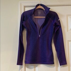 Nike Dri-Fit Purple Long Sleeve Athletic Top with thumb hole